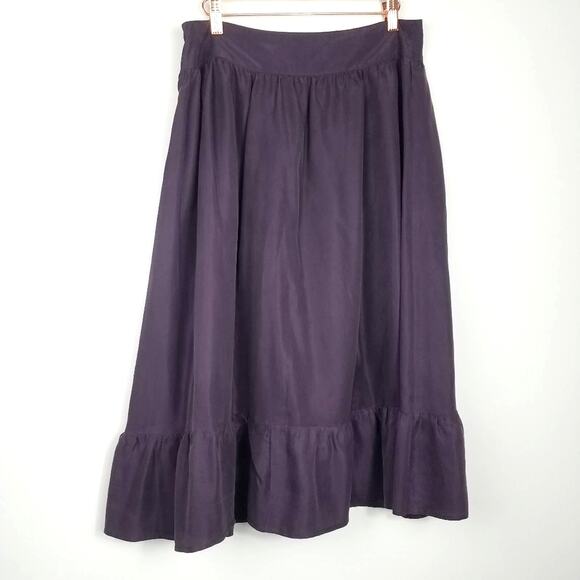 JohnPaul Richard | Midi Skirt Purple Shiny M - Picture 1 of 6